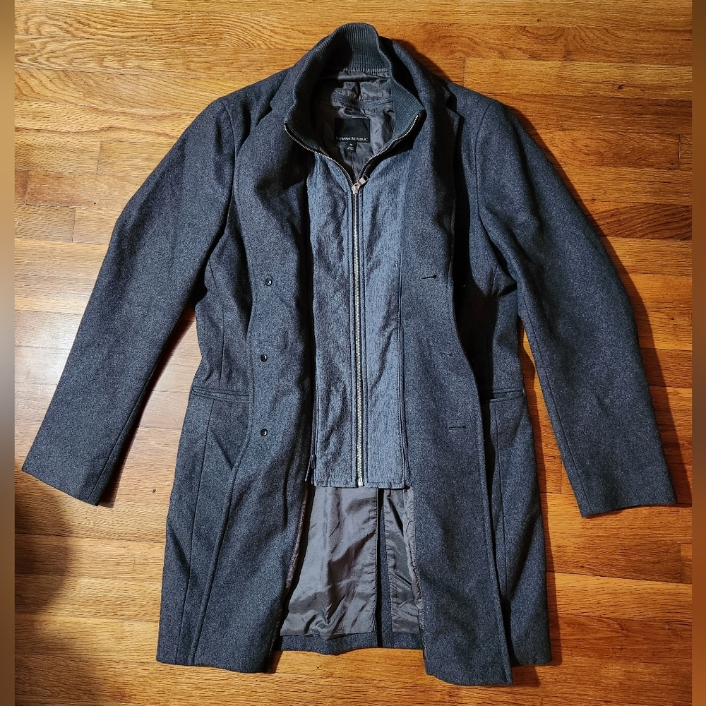 Banana Republic Peacoat with Removable Cloth Zipper Liner